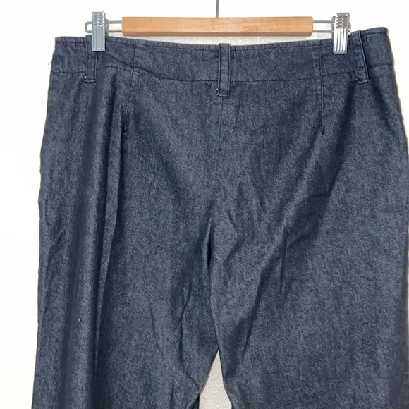 AGB women’s dark denim pocket trouser pants wide leg size 10 - Picture 5 of 6